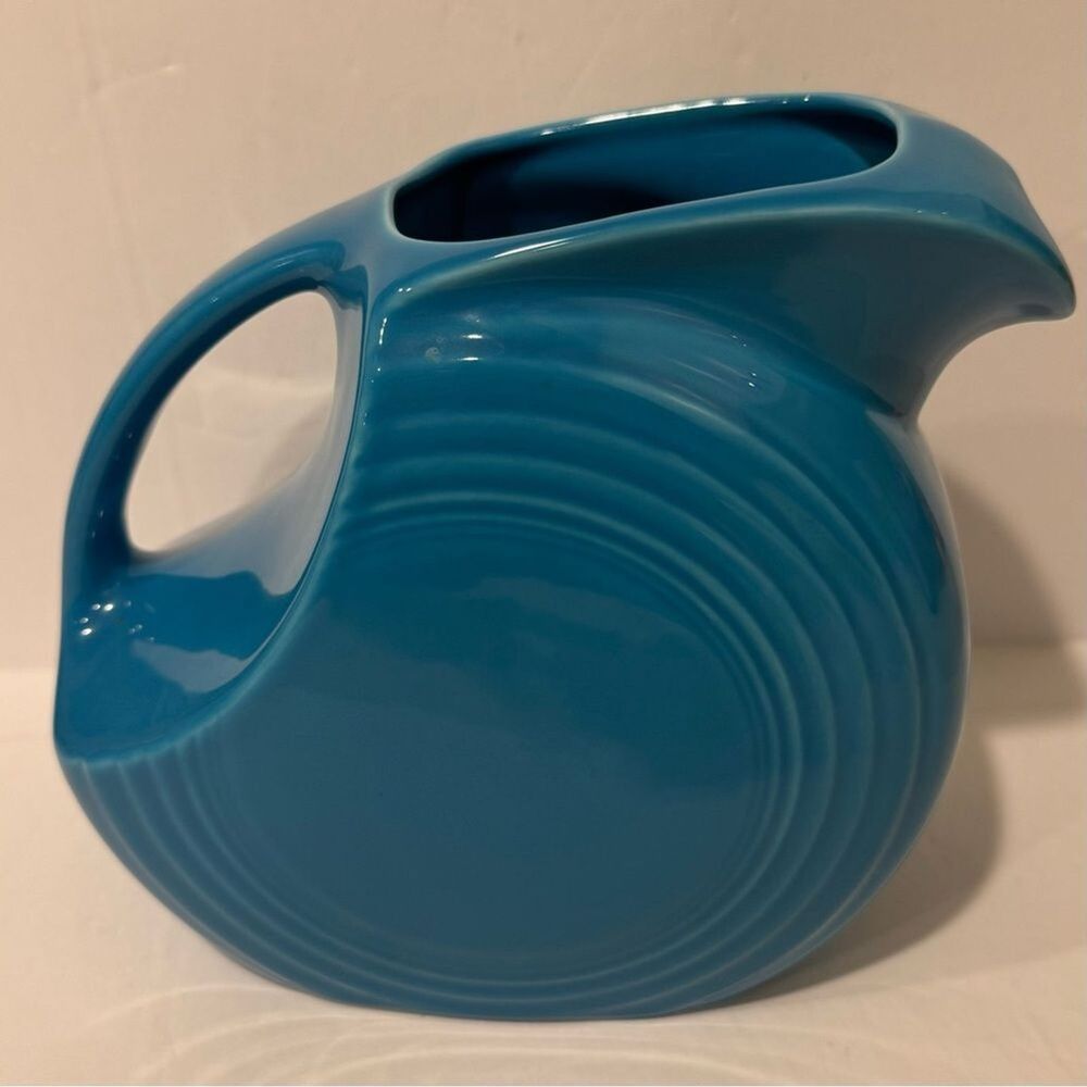 Vintage Fiesta Ware Turquoise Pitcher